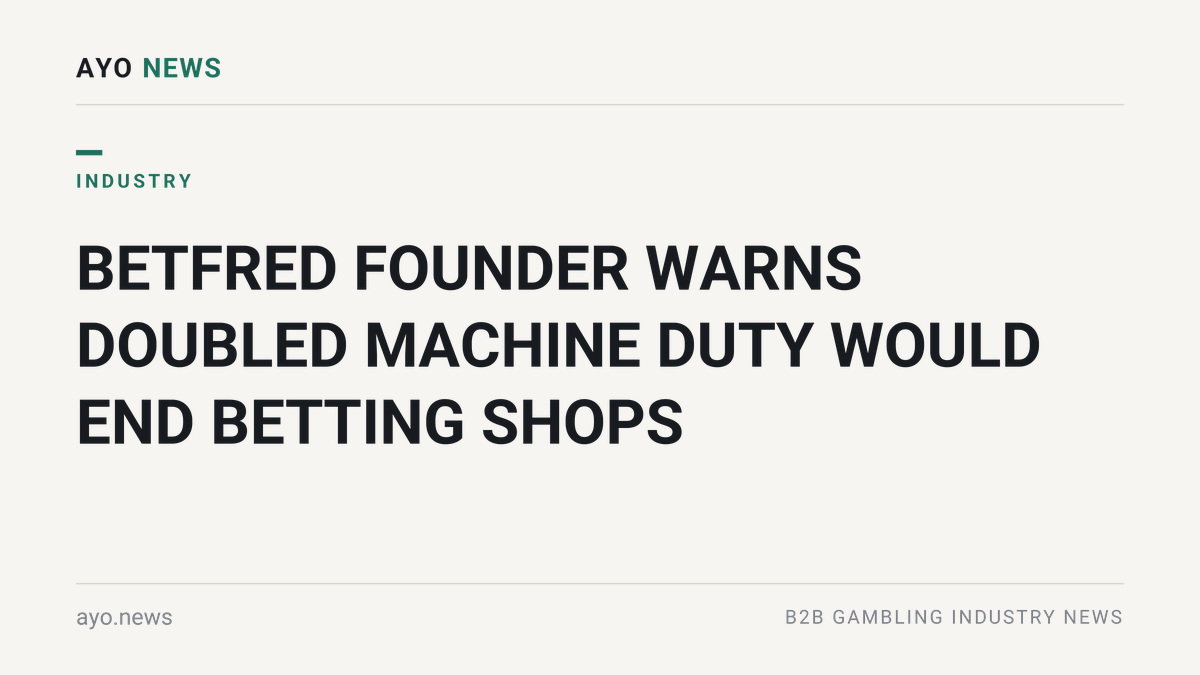 Betfred machine games duty warning