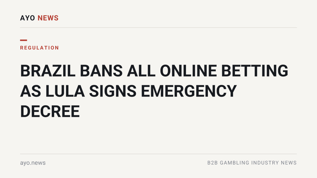 Illustration for news that Brazil has banned online betting by presidential decree