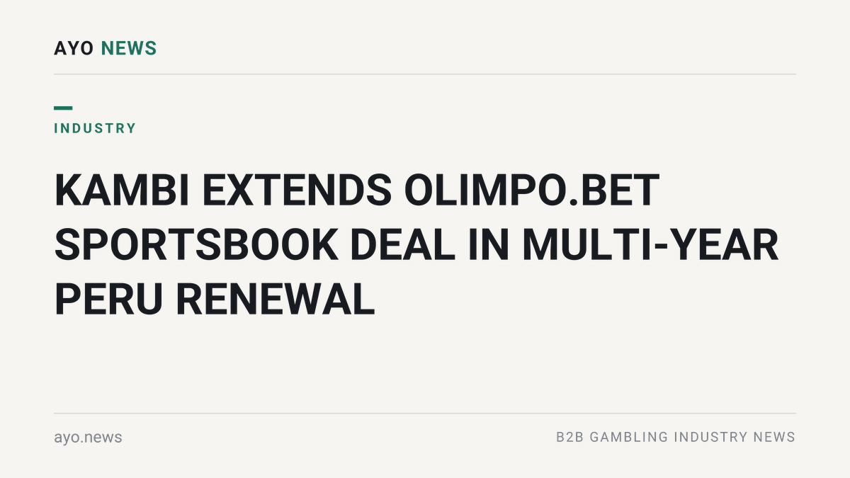 Illustration for Kambi extending its sportsbook partnership with Olimpo.bet in Peru