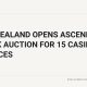 New Zealand Opens Ascending Clock Auction For 15 Casino Licences