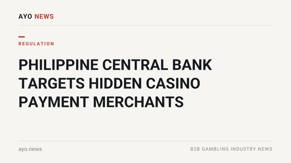 Philippine central bank casino payment rules