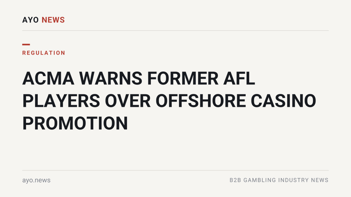 Acma Warns Former Afl Players Over Offshore Casino Promotion