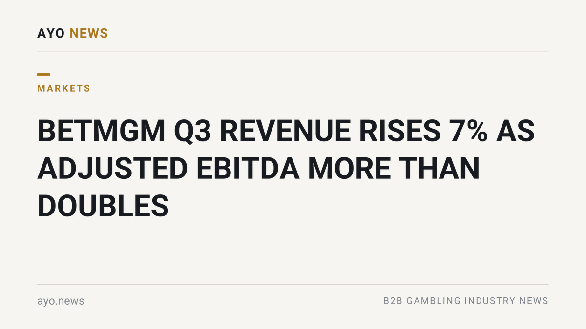 Betmgm Q3 Revenue Rises 7% As Adjusted Ebitda More Than Doubles
