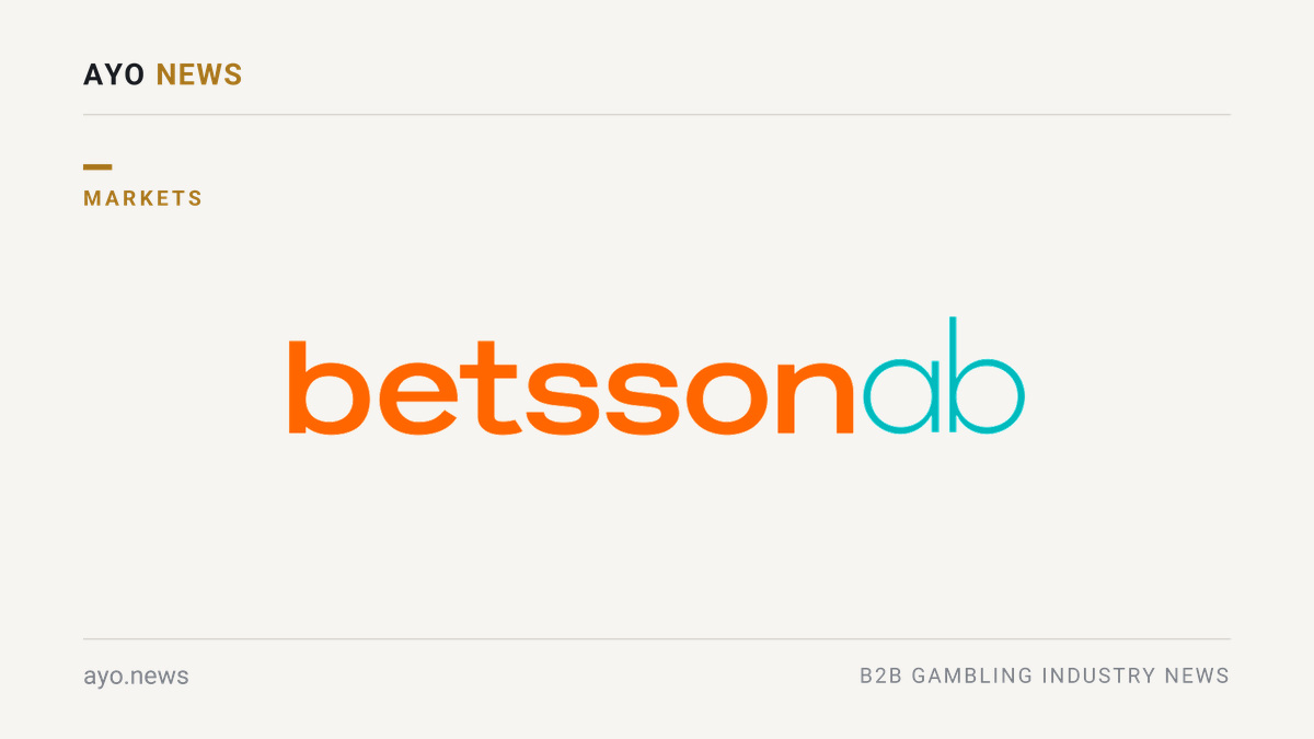 Betsson AB logo on AYO News card