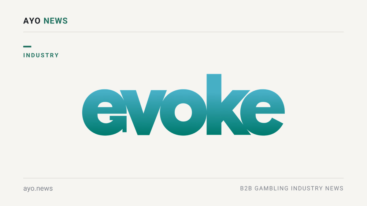 Evoke logo on Q3 2026 trading update card