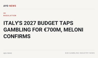 Italy'S 2027 Budget Taps Gambling For €700M, Meloni Confirms
