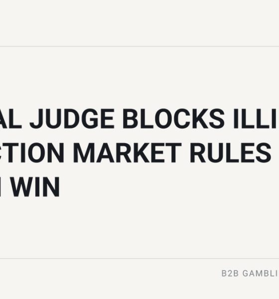 Federal judge blocks Illinois prediction market rules Kalshi