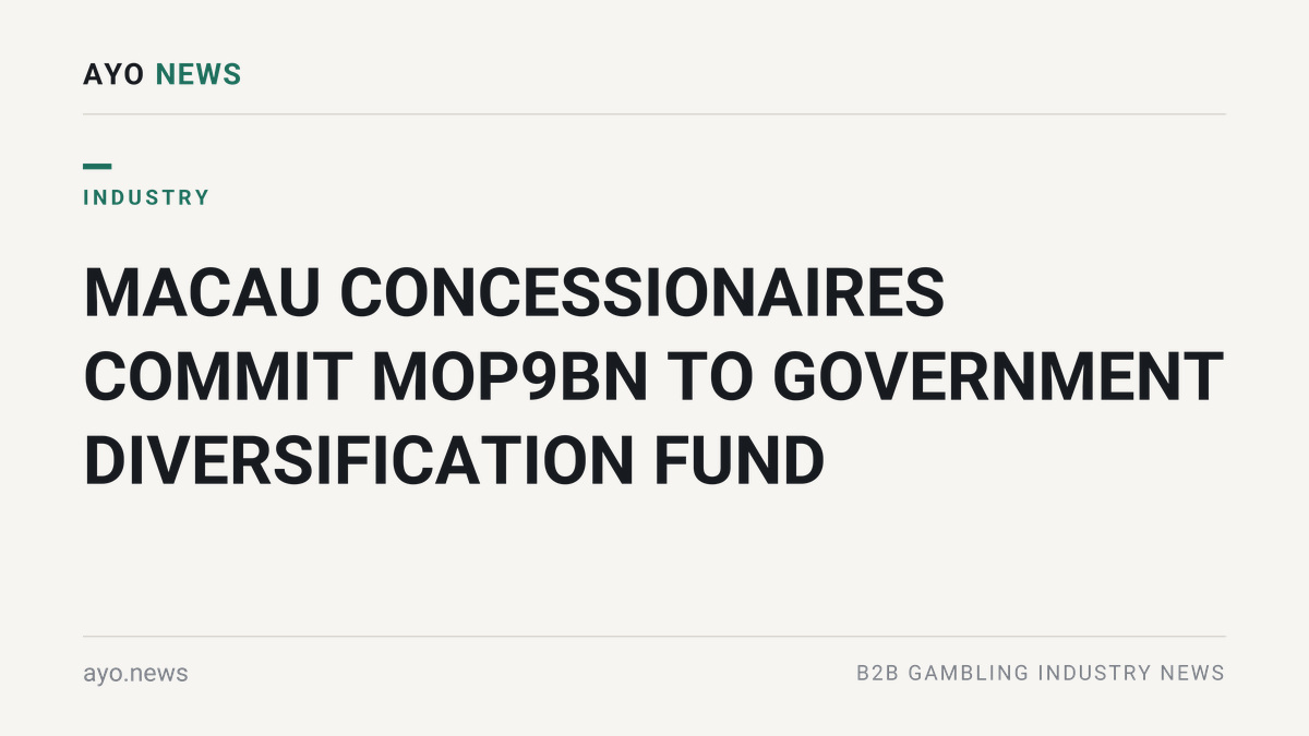 Macau Concessionaires Commit Mop9Bn To Government Diversification Fund