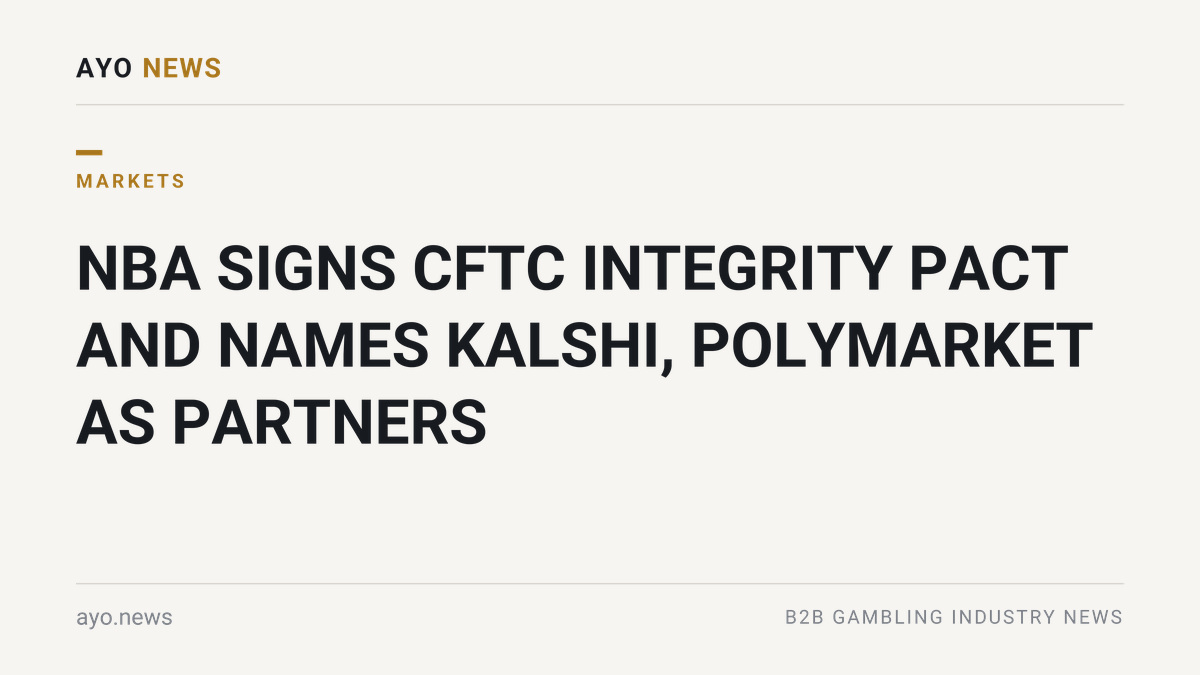 Nba Signs Cftc Integrity Pact And Names Kalshi, Polymarket As Partners