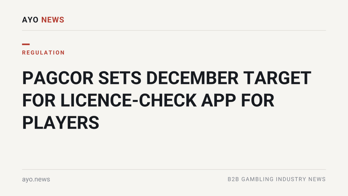 Pagcor Sets December Target For Licence-Check App For Players
