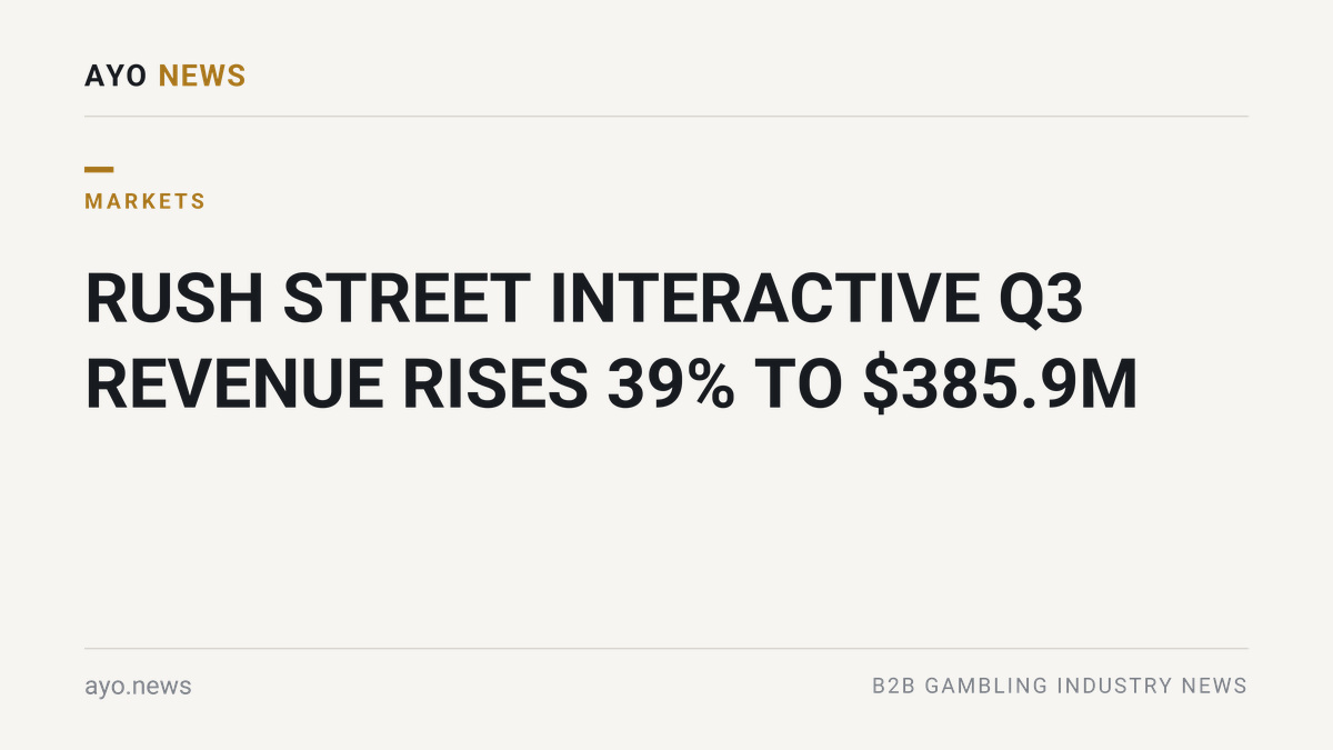 Rush Street Interactive Q3 results headline card
