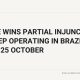 AYO News card: Stake wins partial injunction in Brazil