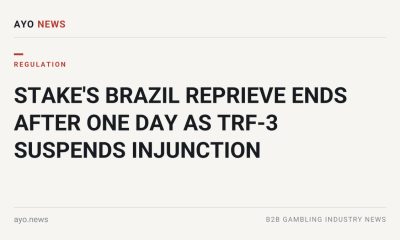Stake'S Brazil Reprieve Ends After One Day As Trf-3 Suspends Injunction