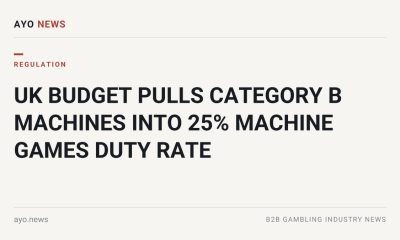 Uk Budget Pulls Category B Machines Into 25% Machine Games Duty Rate
