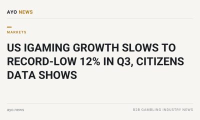 Us Igaming Growth Slows To Record-Low 12% In Q3, Citizens Data Shows