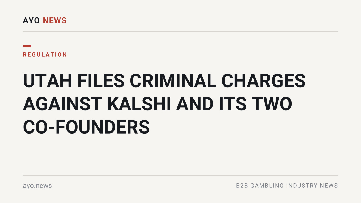 Utah Files Criminal Charges Against Kalshi And Its Two Co-Founders